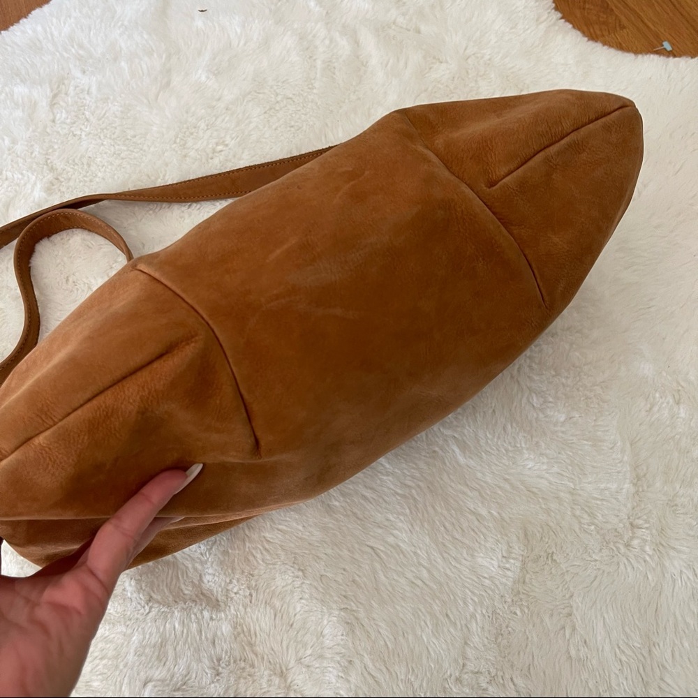 Clare Vivier Nubuck Messenger Bag Chesnut - Picture 7 of 12